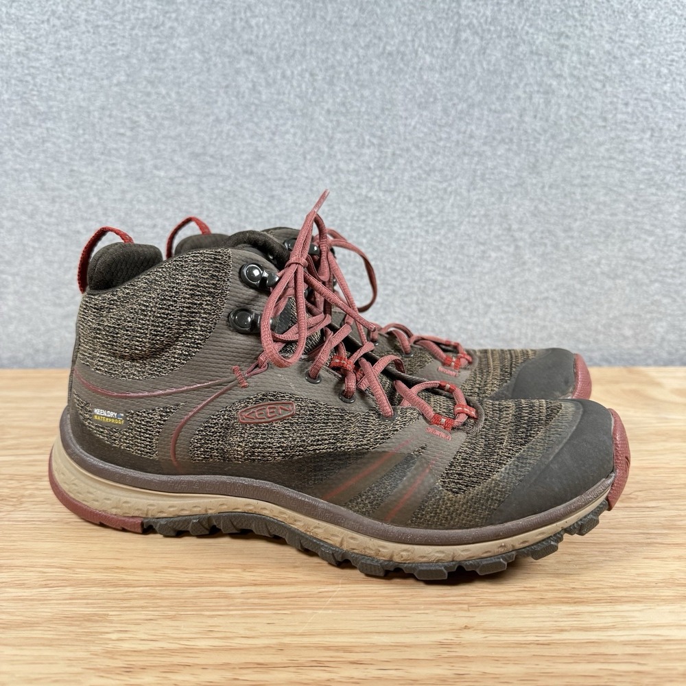 Keen Terradora II Brown Waterproof Mid Hiking Boots Shoes Women's 8